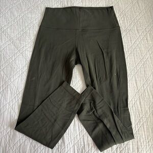 Lululemon Olive Green High-Waisted Leggings